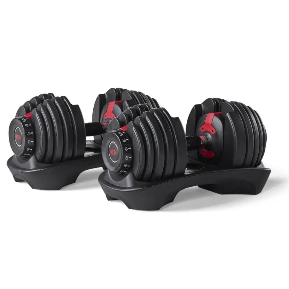 best dumbbells for home gym - bowflex adjustable dumbbells