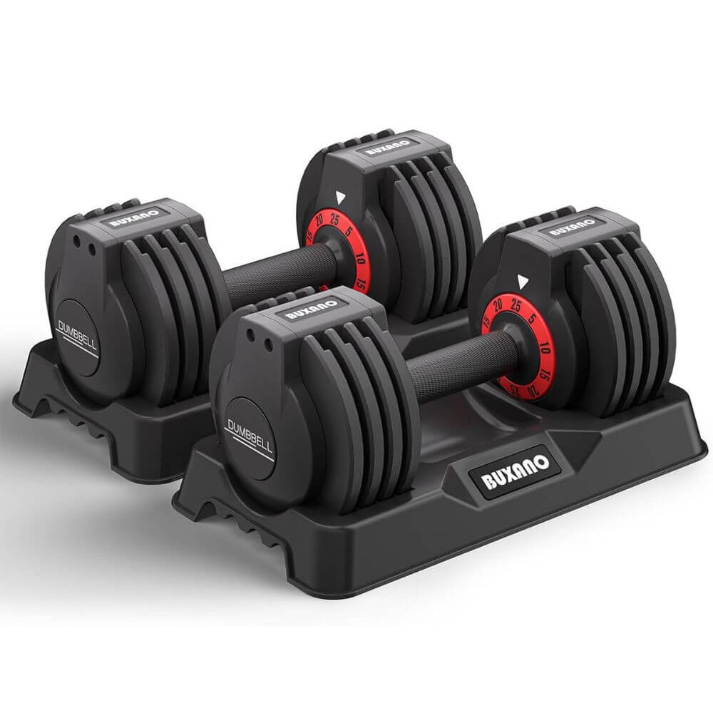 essential equipment for home gym - Quick-Adjust Dumbbells