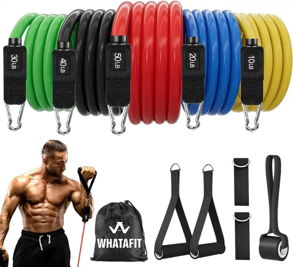 Best Resistance Bands for Home Workouts-Whatafit Resistance Bands Set